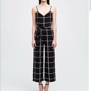 L’AGENCE White & Black Jaelyn Jumpsuit